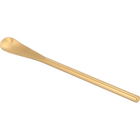 Rührlöffel aus Edelstahl, kurzer Griff, Dessert- und Kaffeelöffel, Rührstab für Küche und Haushalt, goldfarben (1/5)
