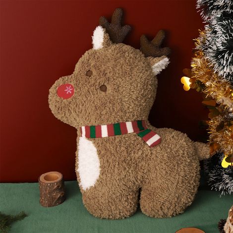 Figurine De Noël - 45 cm - En Peluche - Père Noël Renne Arbre De Noël Clochette - Décoration Festive Pour Intérieur - 1 Pièce (1/5)