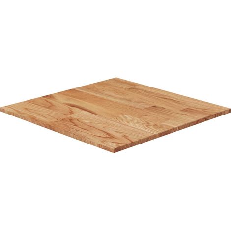 Dessus de table carré Marron clair50x50x1,5 Bois chêne traité (1/4)