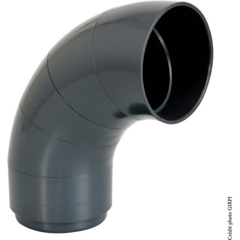 Codo simple para canaleta de PVC PC80A GIRPI (1/2)