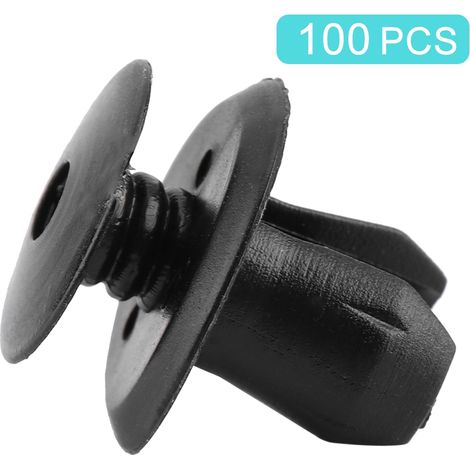 Lot de 100 attaches de fixation pour pare-chocs de coffre - clips de garniture auto assortis (1/5)