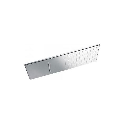 Douches murales acier inoxydable anticalcaire 2 types de jet (Pluie/Cascade). 280x550 mm. - TRES 29990301 (1/4)