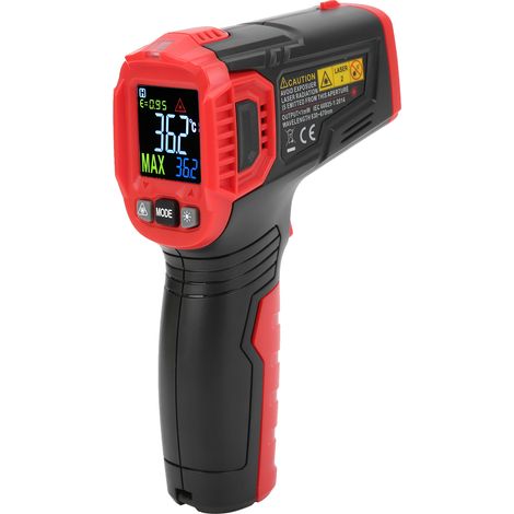Thermomètre Infrarouge HT650A -50℃ à 380℃ avec Écran LCD Couleur pour Mesure Industrielle (1/5)