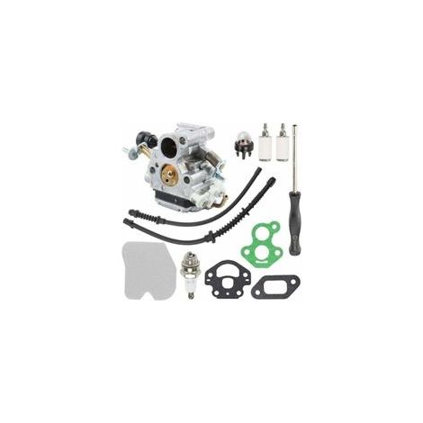 Kit carburateur Husqvarna 435/435E/440/440E - Compatible Jonsared CS410/CS2240 - Remplacement C1T-EL41/506450501 + filtre air + joint bougie - Réparation tronçonneuse - Forestiers (1/4)
