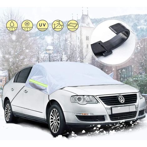Pare-brise Protection, Housse de Pare-brise Voiture Hiver Repliable Démontable Protection Antigel Couverture Auto contre Neige et Givre (1/3)