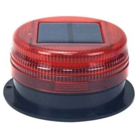High Performance Magnetic Solar Roof Spotlight, Torch Light for Construction Machinery, Solar Parking Light for Night Use, Red (1/2)