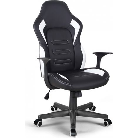 Poltrona ufficio gaming ergonomica racing sportivo similpelle Aragon
