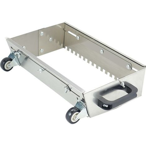 1 Peigne à mortier, Réglable 300-600mm, Acier inoxydable, Roues intégrées, Pour carrelage et pavage (1/5)