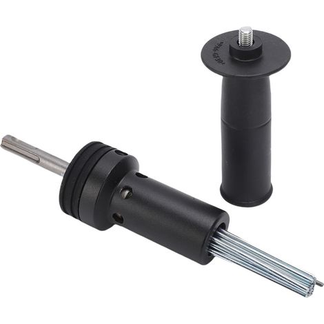 Fixation de Détartreur à Aiguilles pour Marteau électrique, Pistolet à Aiguille SDS Plus Antirouille avec 19 Aiguilles en Acier trempé pour L'élimination de la Rouille en (1/5)