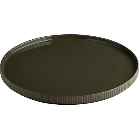 Assiette THE GRID - Porcelaine mud (marron), Ø 32 cm (1/5)