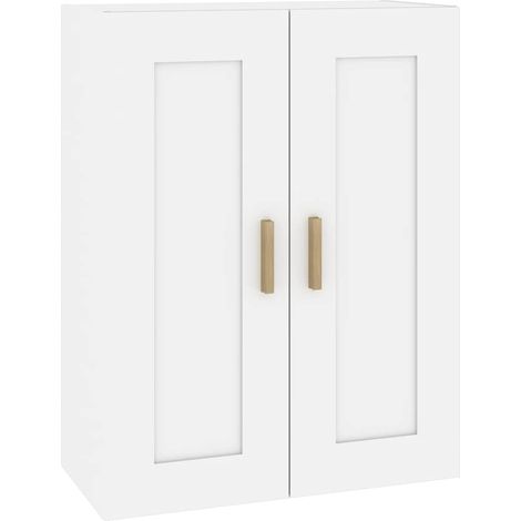 Mobile a Parete Mensola da Parete Bianco 69,5x32,5x90 cm in Legno Multistrato (1/5)
