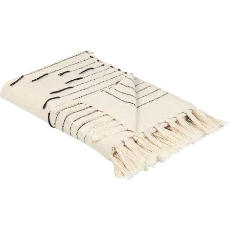 Blanket ULUYOL Cotton 130 x 170 cm Beige