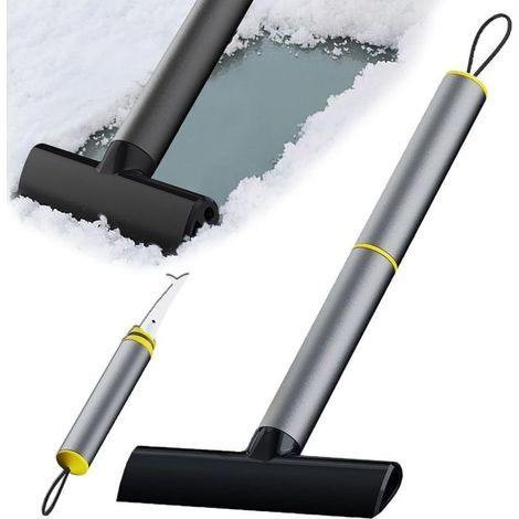 Eiskratzer fürs Auto, Eiskratzer für die Windschutzscheibe, abnehmbar, 2-in-1-Eiskratzer, Werkzeug zum Enteisen und Entfernen von Schnee von der Windschutzscheibe (1/4)