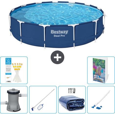 Bestway Steel Pro Rund - 396x84 cm - 7-teilig S323