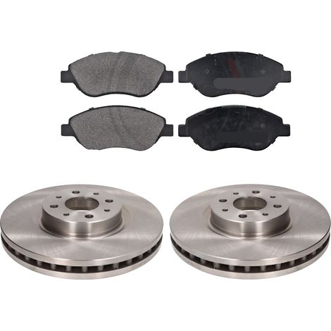KIT FRENI ANTERIORI compatibile con FIAT BRAVO II (198) - DISCHI + PASTIGLIE OEM: FDB1468 / 17340 /SOSTITUZIONE DIRETTA/BASSA POLVERE/SILENZIOSO