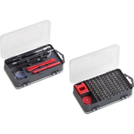 Metafranc Kit de Herramientas de Precisión y Seguridad 108 Piezas Negro (1/4)