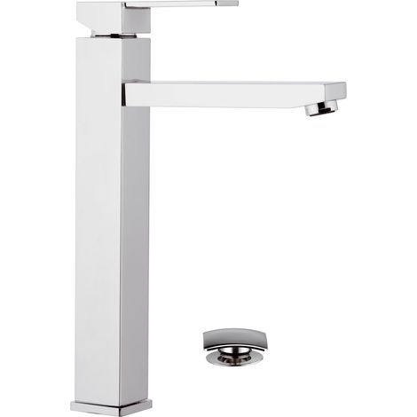 Rubinetto lavabo alto qubika Piletta di scarico: Click - Clack (1/2)