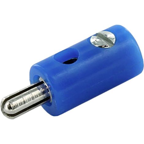 econ connect HOS25BL Miniatur-Bananenstecker Stecker Stift-Ø: 2.60 mm 1 St. Bulk (1/3)