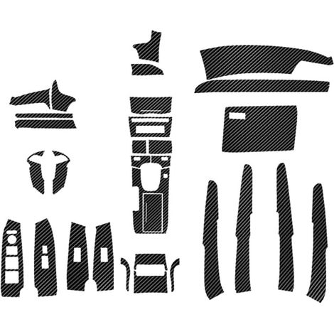 Kit di finiture interne in fibra di carbonio per Honda Accord 2008-2012, composto da 29 pezzi. (1/2)