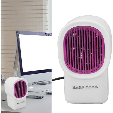 Radiador cerámico de 500 W con ventilador, silencioso, calefactor vertical y calentamiento rápido. (1/5)
