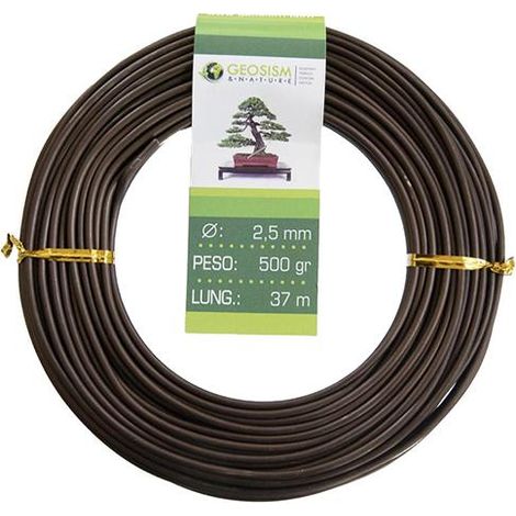 Filo di alluminio ramato (alluminio-ramato) Geotools 2,5 mm per bonsai, 500 gr, 37 m