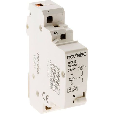 Télérupteur 16A pour commande d'éclairage multipoint – Compatible 230-250V AC – Installation rapide et simple – Usage professionnel (1/5)