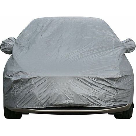 Bâche pour voiture, Housse de véhicule universelle, 4900x1800x1500mm, entièrement étanche, anti-rayures, durable, doublée, en coton (1/4)