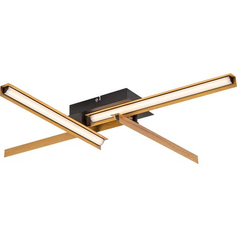 Plafonnier LED 20W noir mat Rabalux Remiel 71145 3000K (1/5)