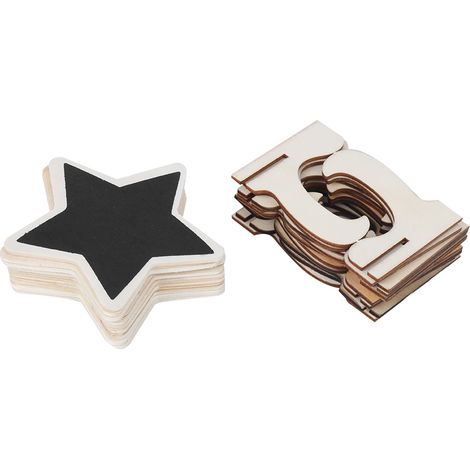 10 mini tableaux noirs en bois pour mariages, fêtes et décorations intérieures/extérieures (1/5)