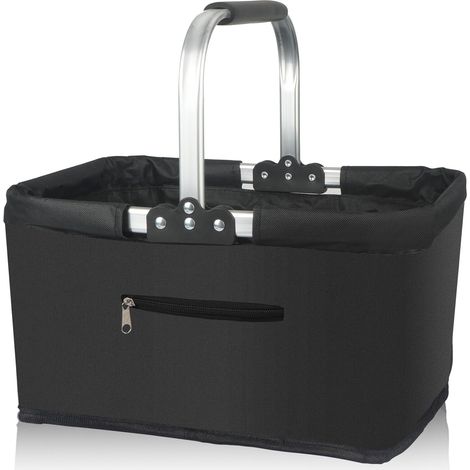 Sac de Courses Pliable, Grand Panier Courses 30L avec Structure Renforcée, Sacs de Courses et Cabas Familial Résistant, Pliable à Plat pour Rangement, Idéal pour Shopping, Pique-Nique et Voyage (1/5)