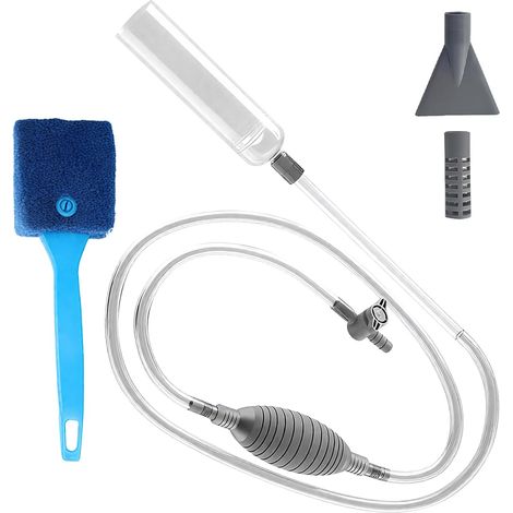 Kit de changement d'eau pour aquarium - Kit de nettoyage pour aquarium - Avec éponge à récurer de nettoyage (1/5)