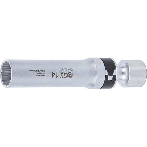 Douille Articulée à Bougie 10 mm (3/8) - 12 Pans avec Ressort de Retenue - Précision et Sécurité - D-Work