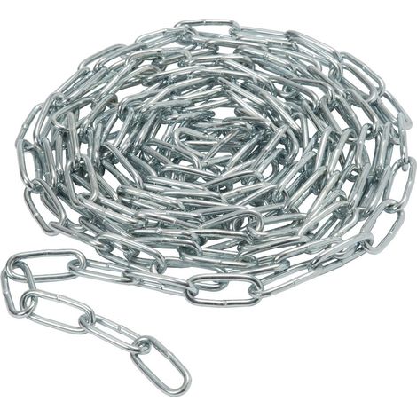 Conacord Rundstahlkette 4mm x 5m Material Stahl verzinkt Gliederketten