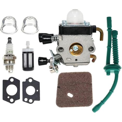 C1Q-S66 C1Q-S71 C1Q-S97A FS45 Carb FS55 Kit de carburador con filtro de aire y bujía para desbrozadora STIHL FS38 FS45C FS45L FS46 FS46C FS55C FS55R FS55RC KM55 HL45 (1/5)