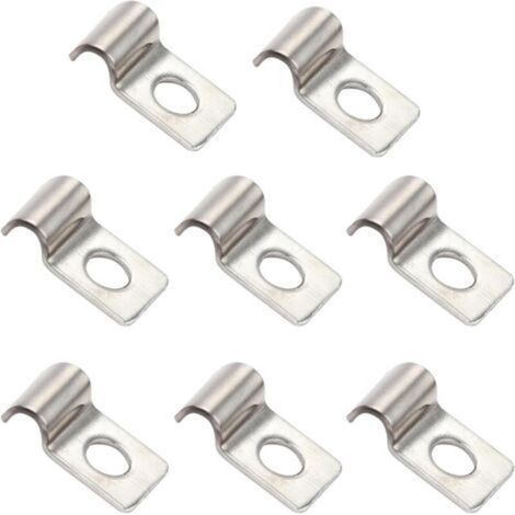 BUNTHAUS 60 Pièces Fixation Grillage Rigide Sur Mur: M5 Attache Grillage Rigide, pour La Maison, Le Jardin, Fixation pour Tube Ø 5 mm, Clips Grillage Rigide (1/5)