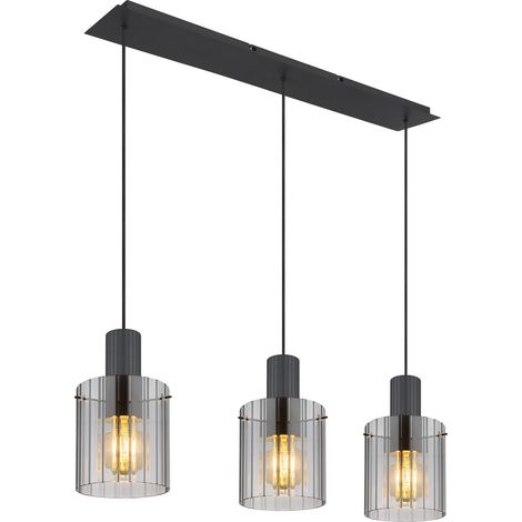 Globo TIRIL Suspension Bar, anthracite mat, 3 x E27 (1/5)
