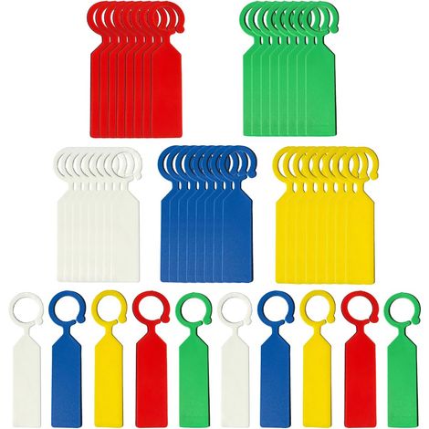 50 Étiquettes de Plantes Suspendues Imperméables et Résistantes aux Intempéries pour Jardin (11x2.4 cm) - PVC Réutilisable (1/4)