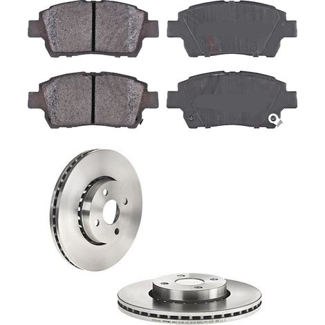 KIT FRENI ANTERIORI compatibile con TOYOTA COROLLA VERSO (E12) - DISCHI + PASTIGLIE OEM: P 83 051 / 17454 /SOSTITUZIONE DIRETTA/BASSA POLVERE/SILENZIOSO (1/5)
