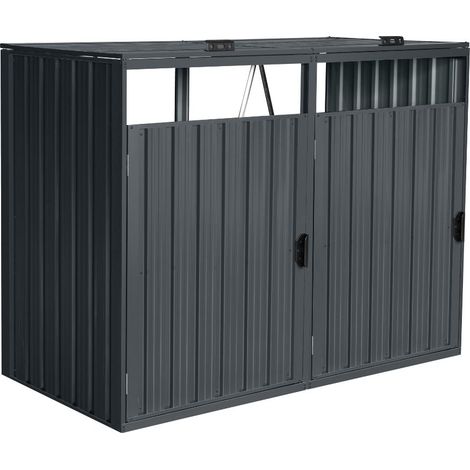 Home Deluxe - Coffre à déchets à deux portes CUBO - 2x 240L Quantité 2