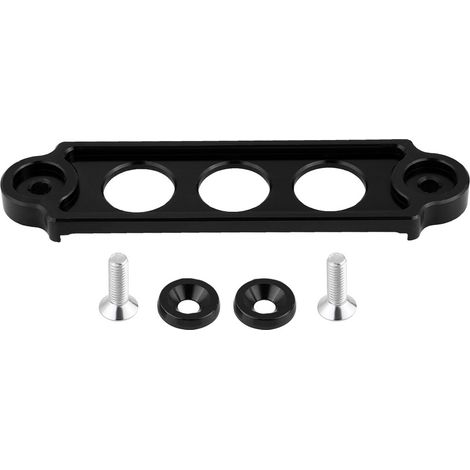 Support de batterie de course avec verrouillage pour Honda Civic/CRX 1988-2000 (anodisé, noir) (1/5)