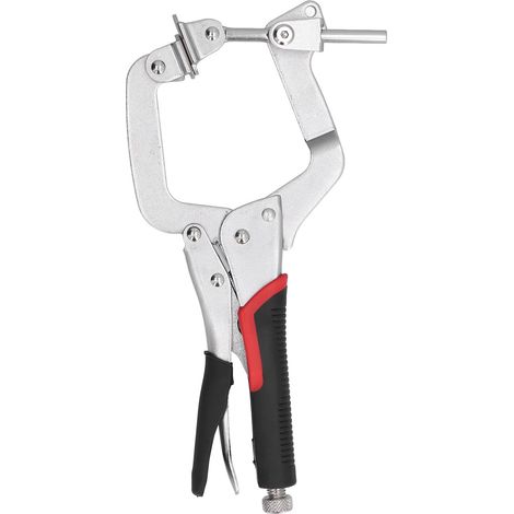 Étau d'angle 2 en 1 pour assemblage bois, outil de menuiserie avec trou de poche (1/5)
