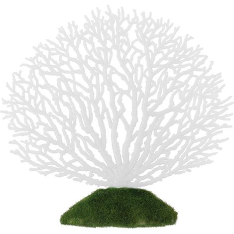 Adorno de coral artificial, base de resina estable, decoración para acuarios de agua dulce y salada. (1/5)
