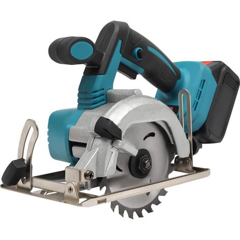 Cordless Circular Saw Mini Circular Saw with Adjustable Cutting Depth and Angle Cordless Electric Circular Saw with 4.0Ah Lithium Battery & Charger Power Saw for Wood Marble Metal (1/5)