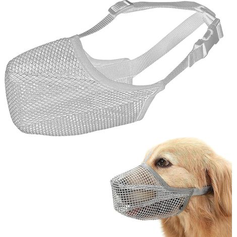 Muselière Chien Taille XS, Museau en maille nylon respirant, anti-aboiement morsure et protection alimentaire pour petit chien (1/5)