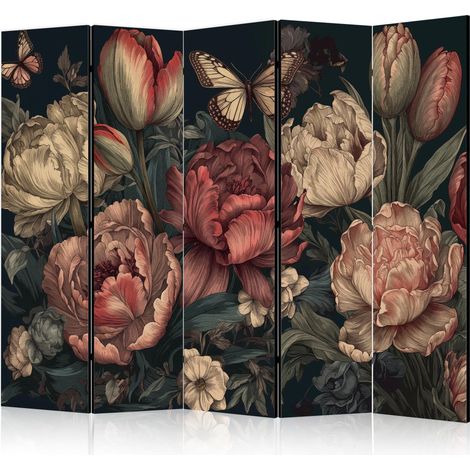 Biombo decorativo artgeist elegante turquesa 225x172 cm