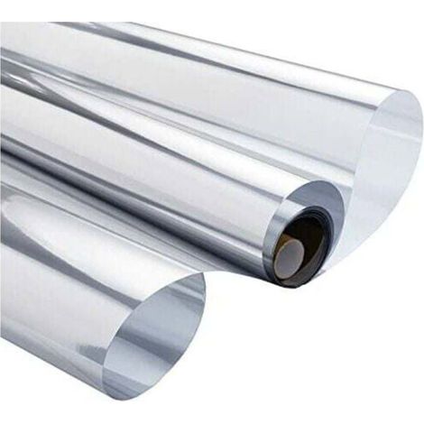 Film miroir fenêtre 60x400cm – Anti-regard, chaleur & UV électrostatique Label (1/4)