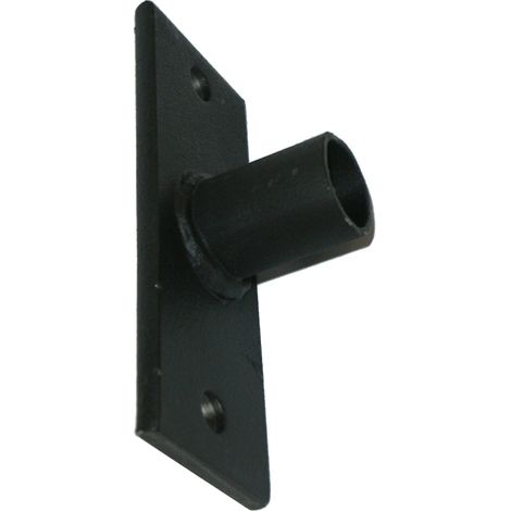 Deco Fer Forge – Platine de fixation en tableau pour CSS – Longueur 100mm – Largeur 40mm – Épaisseur 3mm – Trous de 8mm pour profilés ronds