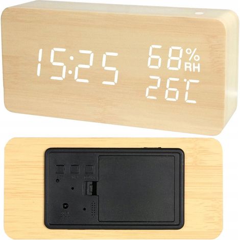 RELOJ DE MADERA BLANCO (60) GABA (1/5)