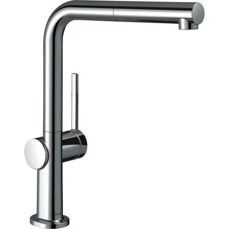 Hansgrohe Talis M54 - Grifo de fregadero Talis con caño extraíble, EcoSmart, cromo 72845000 (1/2)