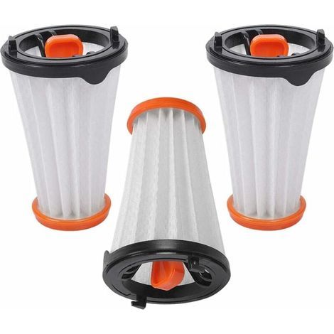Lot de 3 filtres de rechange pour aspirateurs AEG/Electrolux Rapido et Ergorapido Remplace AEG AEF 144 / Electrolux EF144 (1/5)